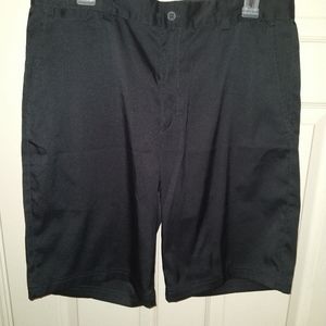 Nike Golf Tour Performance Dri Fit Flat Front Black Shorts Men's sz 32x11.